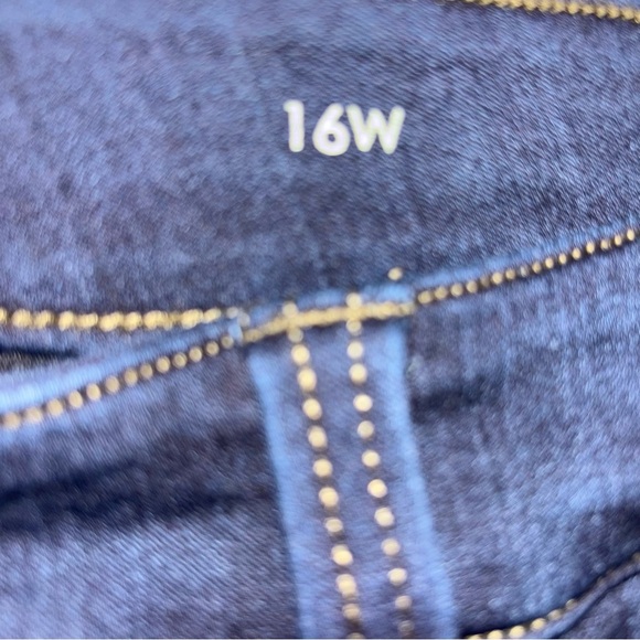 Liverpool Dark Indigo Bootcut Jeans 16W Stretch - Picture 5 of 6